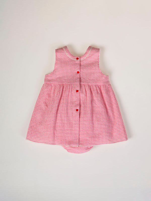 MINI WITH SEERSUCKER PANTIES STRAWBERRY CHECK