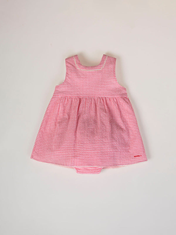 MINI WITH SEERSUCKER PANTIES STRAWBERRY CHECK