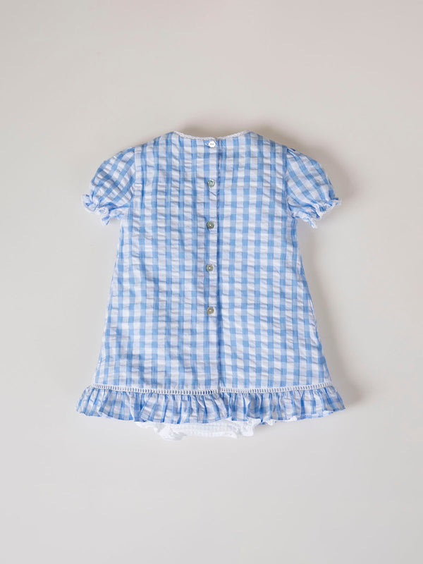 MINI WITH BLUE VICHY PANTIES