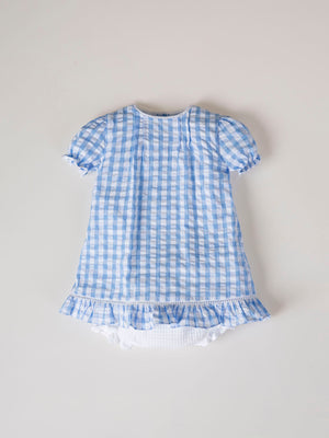 MINI WITH BLUE VICHY PANTIES