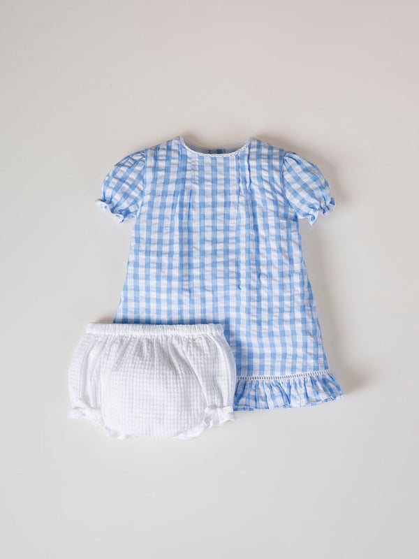 MINI WITH BLUE VICHY PANTIES