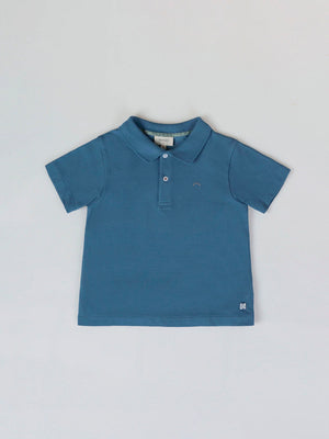 POLO EMBROIDERED LOGO MEDIUM BLUE