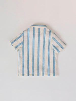 CAMISA BAMBULA RAYAS AZUL