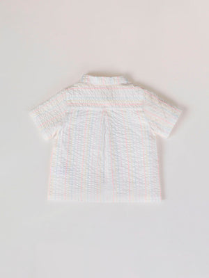 CAMISA RAYAS FLUOR CORAL