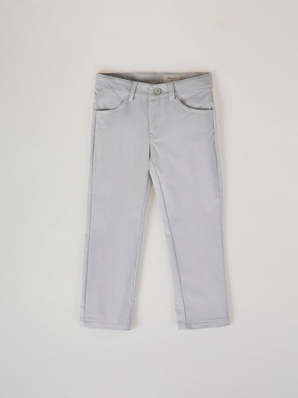 PANTALÓN CINCO BOLSILLOS ETIQUETA SARGA GRIS CLARO