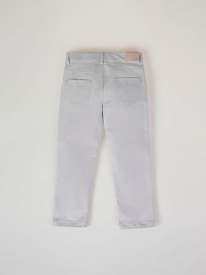 PANTALÓN CINCO BOLSILLOS ETIQUETA SARGA GRIS CLARO