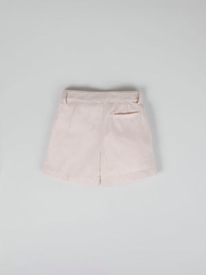 BEIGE LINEN COTTON SHORTS
