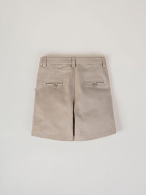 CREAM TWILL SHORTS