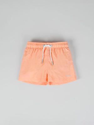 Bañador básico contrastes naranja