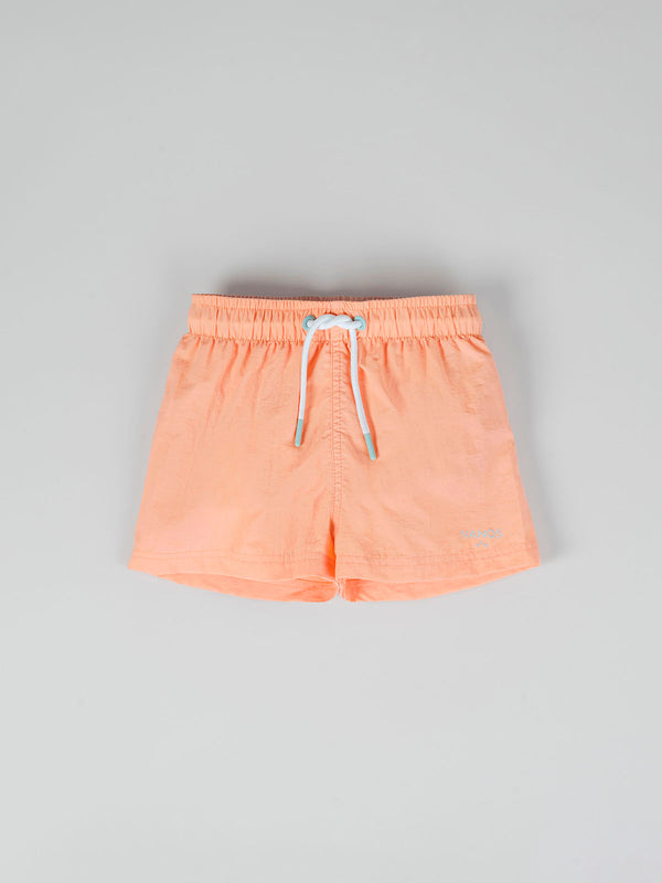 Bañador básico contrastes naranja