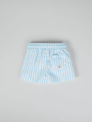 Bañador estampado raya marinera azul claro