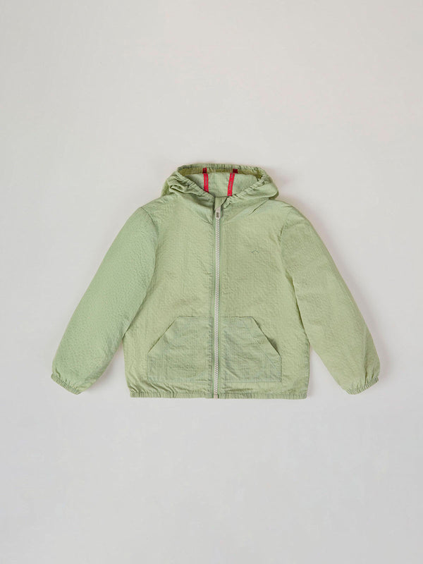 LIGHT GREEN WIND BREAKER JACKET