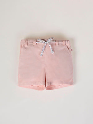 BERMUDA CANVAS BOW WAIST CREAM