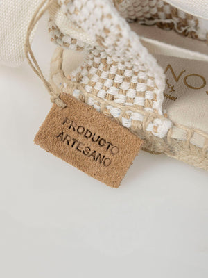 Alpargata lazo tobillo rosa claro