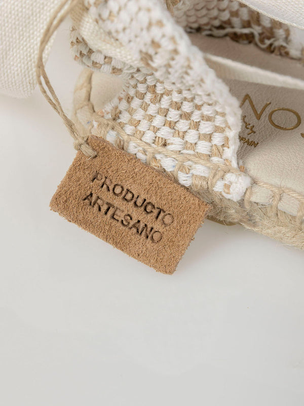 Alpargata lazo tobillo rosa claro