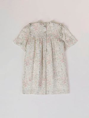 LIGHT GREEN FANTASY BAMBOO PRINT DRESS