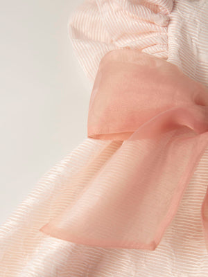 VESTIDO LAZO ESPALDA BLANCO ROTO