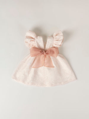 VESTIDO LAZO ESPALDA BLANCO ROTO