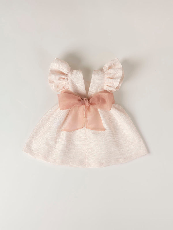 VESTIDO LAZO ESPALDA BLANCO ROTO