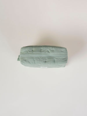 SMALL TOILETRY BAG LIGHT GREEN STARS