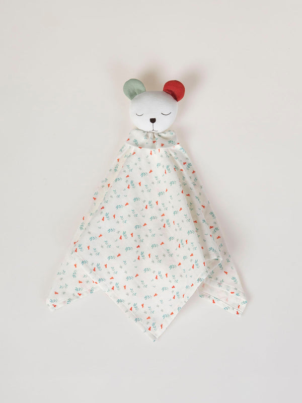 DUODUO LIGHT GREEN BRANCH PRINTED TEDDY BEAR