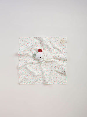 DUODUO LIGHT GREEN BRANCH PRINTED TEDDY BEAR