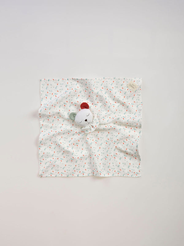 DUODUO LIGHT GREEN BRANCH PRINTED TEDDY BEAR