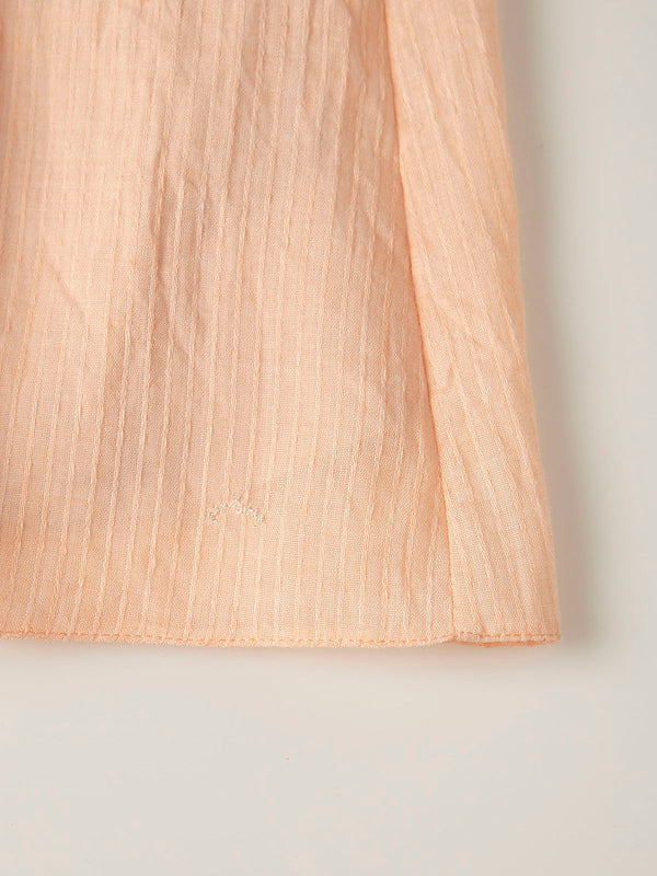 VESTIDO MAXI MANGAS BORDADAS ROSA