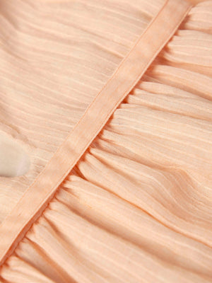 VESTIDO MAXI MANGAS BORDADAS ROSA