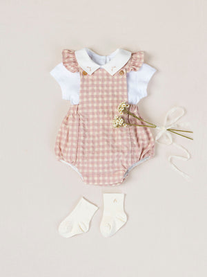 SHORT SLEEVE BODYSUIT WITH COMBINED FABRIC NECK IN PURE WHITE