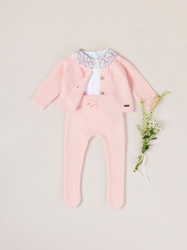 PINK LINKS KNITTED LEGGINGS