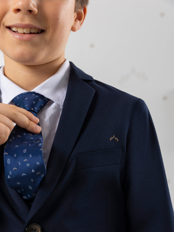 OFF-WHITE STRIPED STRUCTURED FIRST COMMUNION SHIRT