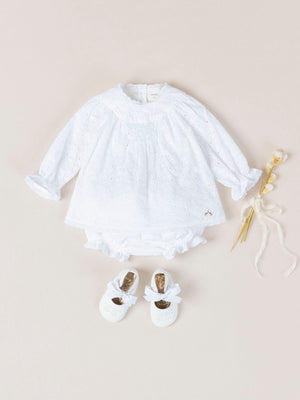 MINI CON BRAGUITA PLUMETI VOLUMEN MARFIL