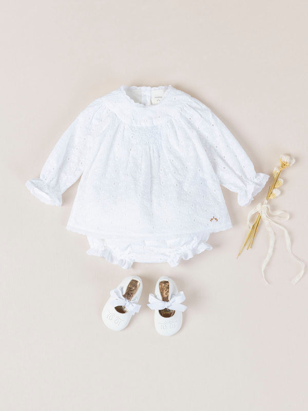 MINI CON BRAGUITA PLUMETI VOLUMEN MARFIL