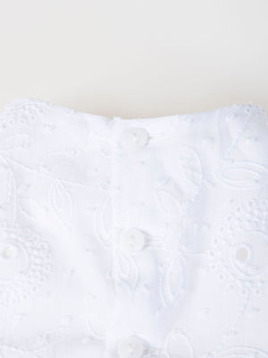 MINI WITH PLUMETI PANTIES PURE WHITE EMBROIDERY