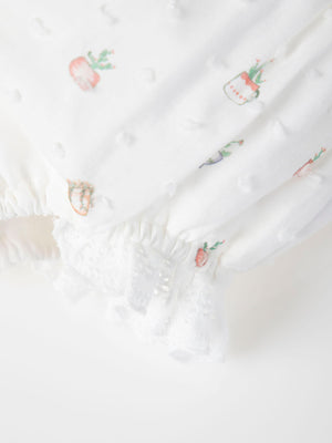 MINI WITH PLUMETI PANTIES PURE WHITE EMBROIDERY