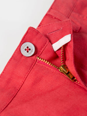 BERMUDA LINO ROJO DELAVÉ