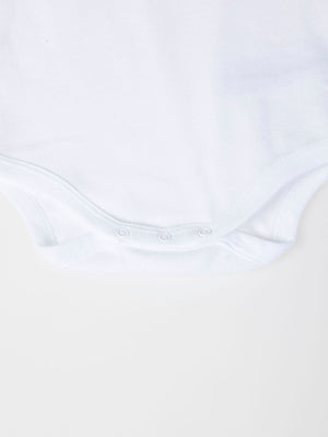 SHORT SLEEVE BODY WITH OFF-WHITE TWIG PRINT NECK