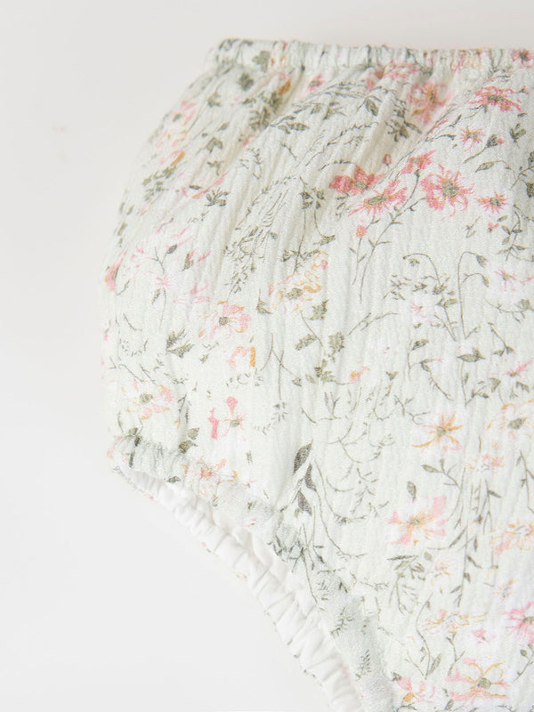 LIGHT GREEN FANTASY BAMBOO PRINT FROG