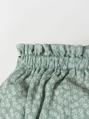 FROG WITH BOW PRINTED FLOWERS CREAM