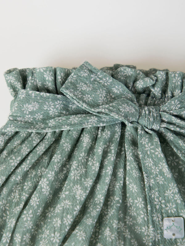 FROG WITH BOW PRINTED FLOWERS CREAM