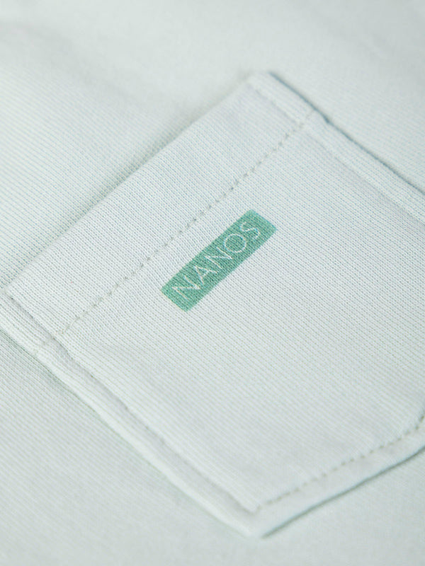LIGHT GREEN TOWEL PATCH PLUSH SHORTS
