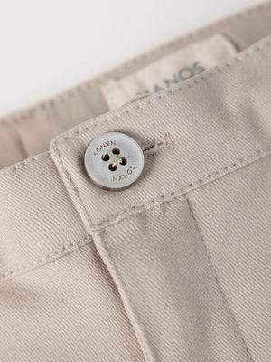 CREAM TWILL SHORTS