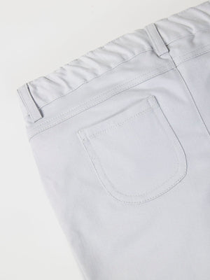 GREY TWILL FIVE POCKET PANTS