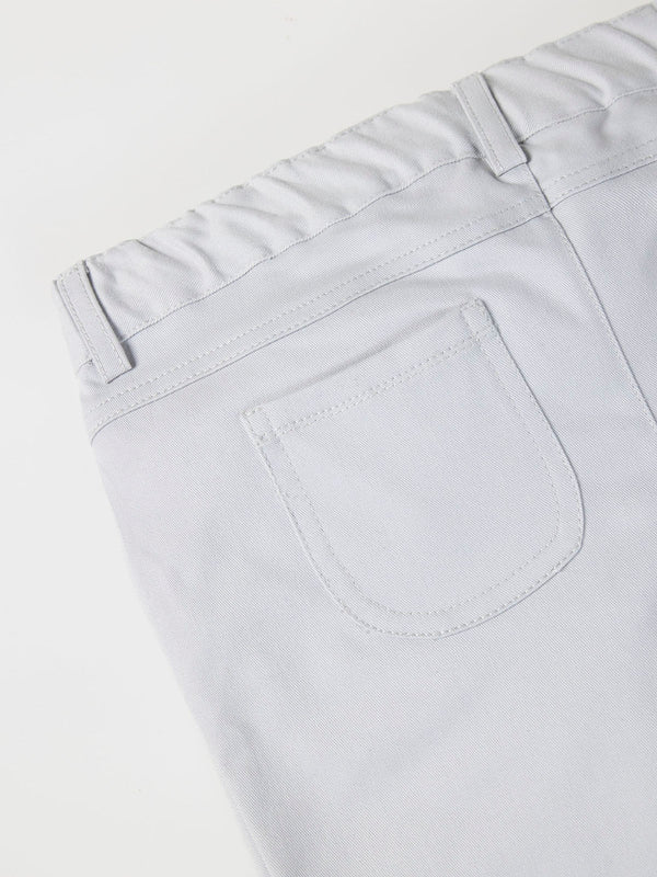 GREY TWILL FIVE POCKET PANTS