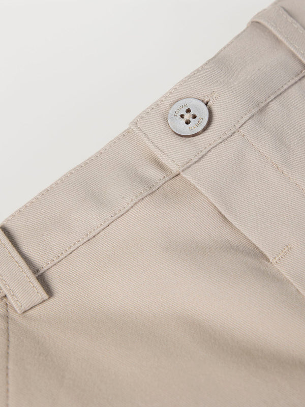 SAND CANVAS CHINO PANTS
