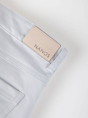 PANTALÓN CINCO BOLSILLOS ETIQUETA SARGA GRIS CLARO