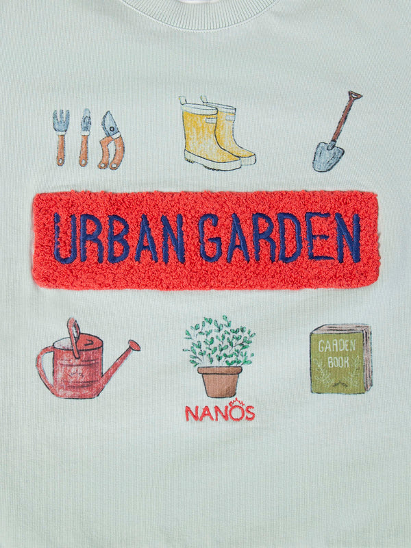 SUDADERA URBAN GARDEN VERDE