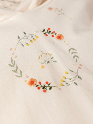 NANOS FLORES CREAM PLUSH SWEATSHIRT