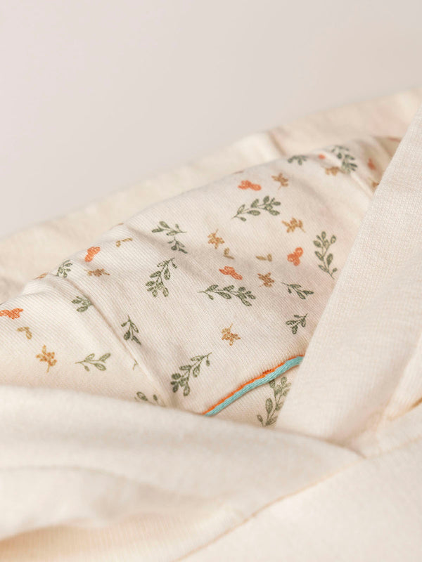 NANOS FLORES CREAM PLUSH SWEATSHIRT